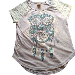 Arizona Jean Co. Casual Short Sleeve Shirt Girls Size 10-12